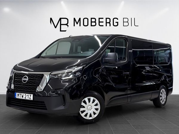 Nissan Primastar Crew 3.0t 2.0 dCi 170hk L2 9-Sits Drag B-Kamera Keyless - 2026
