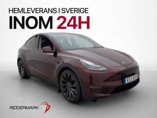 Tesla Model Y Performance Värmepump Drag 1-Äga Moms 534hk - 2024
