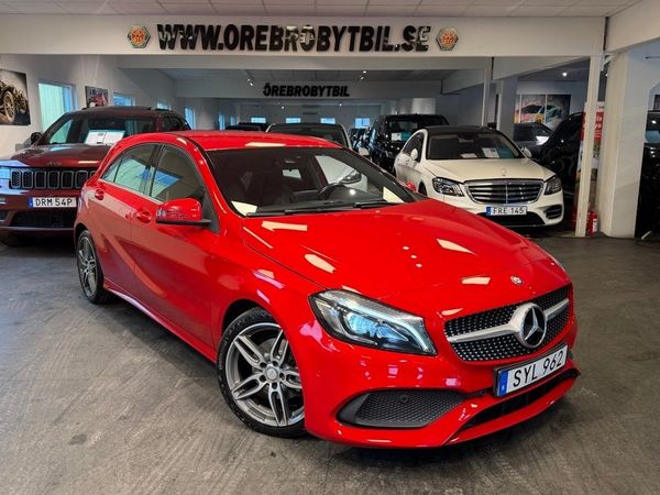 Mercedes A180 AMG Line B-kamera Carplay Park-sensor 122hk - 2018