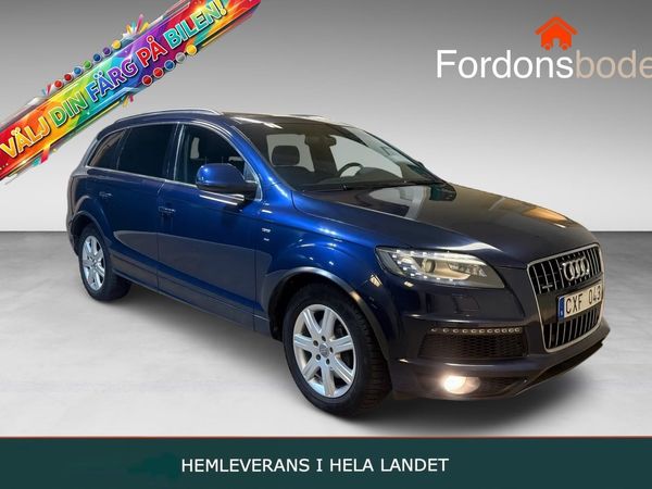 Audi Q7 7-sits 3.0 TDI V6 Quattro S-line B-Kamera Drag Navi - 2013