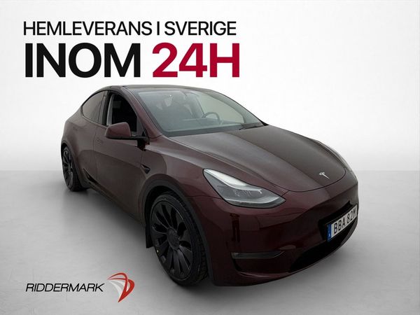 Tesla Model Y Performance AWD MOMS HW4 Värmepump Dragkrok - 2024