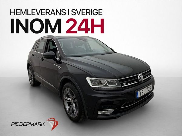 Volkswagen Tiguan 190hk 4M R-Line Värmare Pano Skinn Drag - 2017