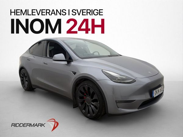 Tesla Model Y Performance Pano Värmepump Kamera Drag MOMS - 2024