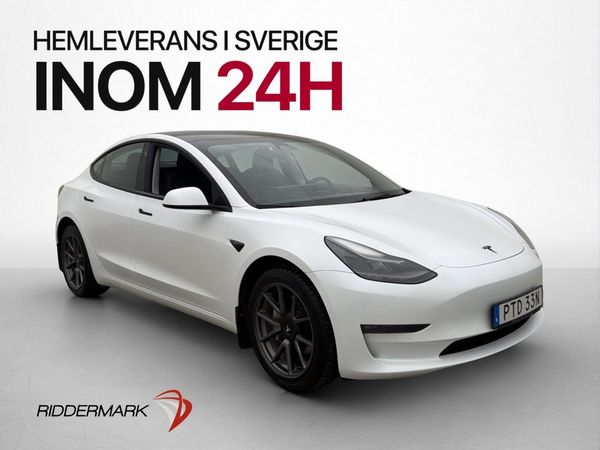 Tesla Model 3 Long Range 498hk AWD Pano Skinn Värmare AP - 2022