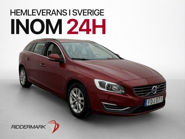 Volvo V60 D4 Momentum VOC Värmare Kamera Navi Skinn Drag - 2017