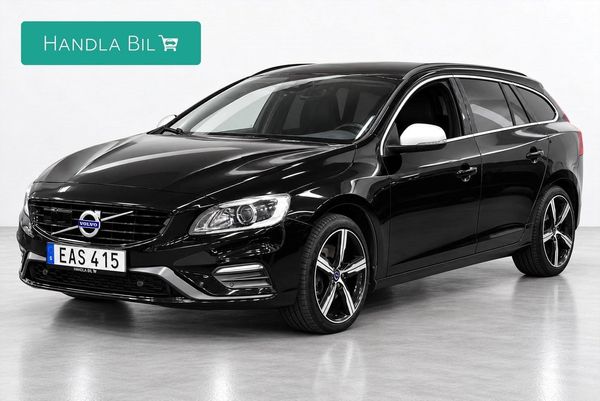 Volvo V60 D4 AWD R-design D-värm Skinn/Alcantara Rattv Drag SoV - 2018