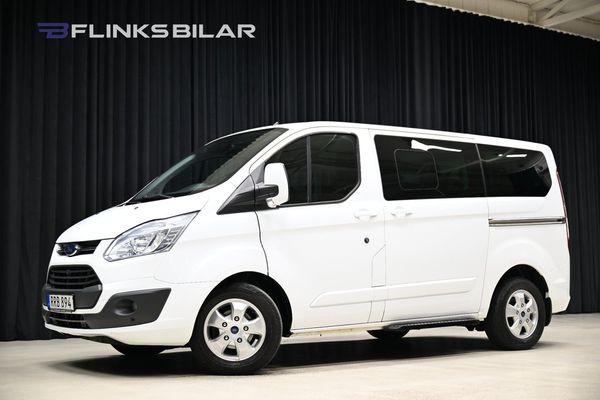 Ford Tourneo Custom 130HK 8-Sits|Dubbeldörr|Nykamrem|Drag|Värmare - 2017
