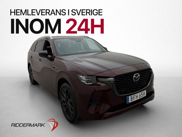 Mazda CX-80 PHEV AWD 327hk 6-Sits Drag Värmare BOSE 360° - 2024