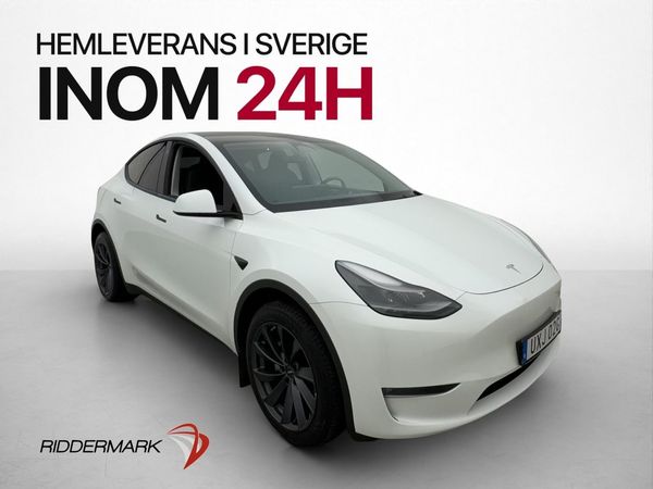 Tesla Model Y Long Range AWD Värmepump AP Skinn Pano Drag - 2023
