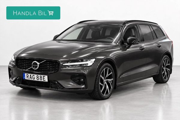 Volvo V60 B4 Ultimate Dark H/K Pano HUD 360° Drag 197hk - 2023