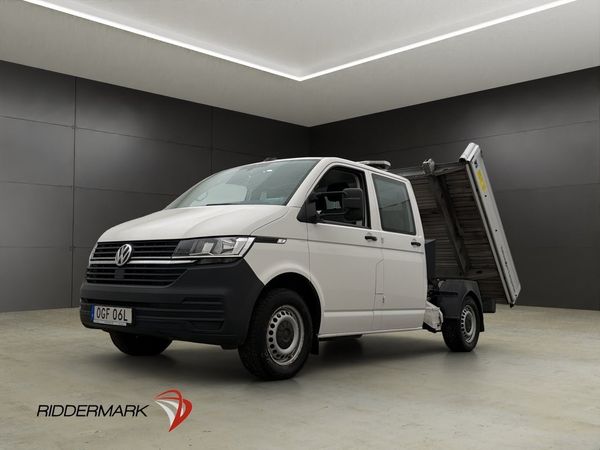 Volkswagen Transporter Dubbelhytt TIPPFLAK 5-Sits Drag Moms - 2023