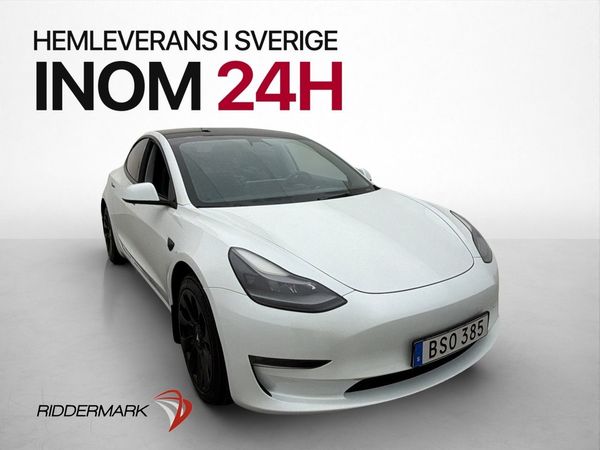 Tesla Model 3 Long Range AWD HW3 Autopilot Värmepump Pano - 2021