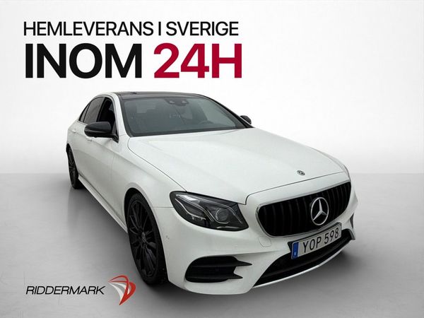 Mercedes E220 d 4M AMG Burmester Pano 360° P-Värm HuD - 2018