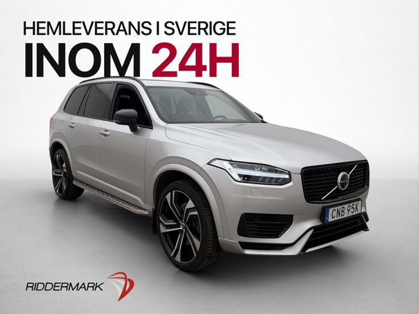 Volvo XC90 T8 AWD R-Design 7-Sit HUD Pano B&W Luft Värm Drag - 2022