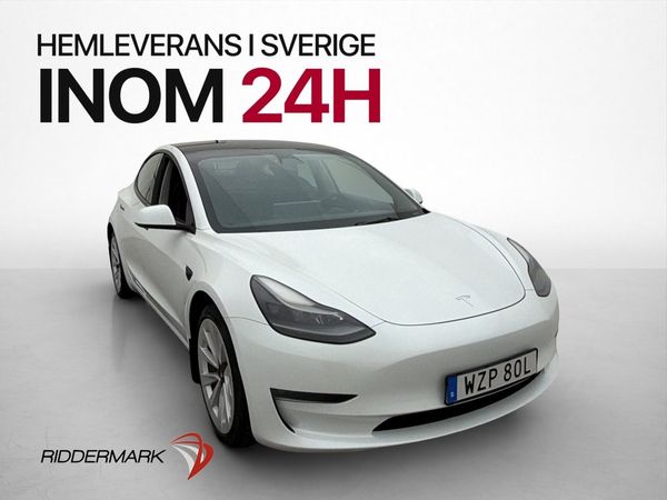 Tesla Model 3 Long Range AWD Drag Autopilot Pano Rattvärme - 2021