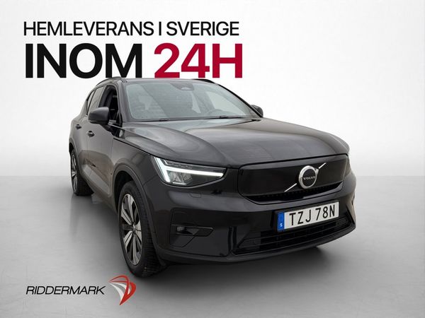 Volvo XC40 Recharge AWD 408hk Plus Värmare Drag Kamera Moms - 2024