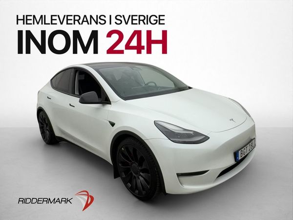 Tesla Model Y Performance 534hk Pano Värmepump Kamera Drag - 2024