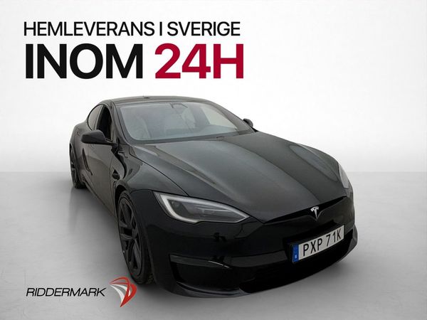 Tesla Model S Plaid Luftfjädring Autopilot Pano Värmepump - 2023