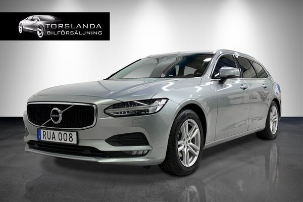 Volvo V90 D4 AWD 190 Skinn Panorama B-kamera GPS HUD Dragkrok - 2018
