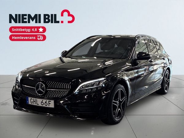 Mercedes C300 e 300T e 9G-Tronic AMGLine S&V/Drag/Kamera/Pvärm/NYSERVAD - 2021