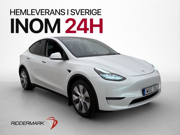 Tesla Model Y Long Range AWD Pano Värmepump Kamera Drag Moms - 2023