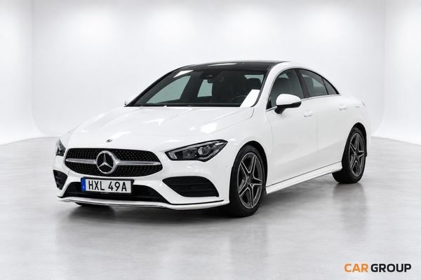 Mercedes CLA200 7G-DCT AMG Line Panorama Kamera DPC GPS V-hjul - 2019
