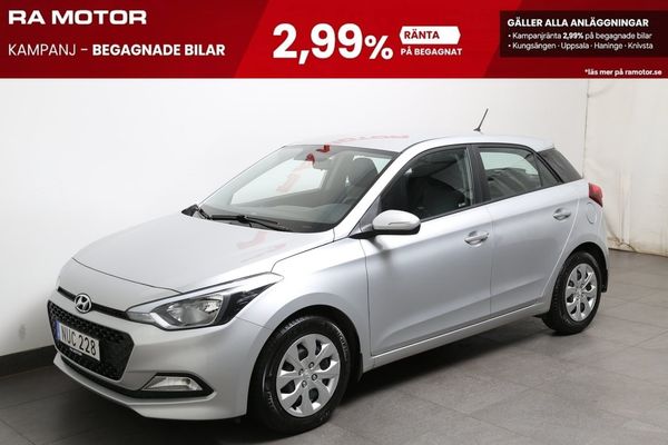 Hyundai i20 1,2 84hk Comfort 5D I 1ägare I Nyservad - 2016