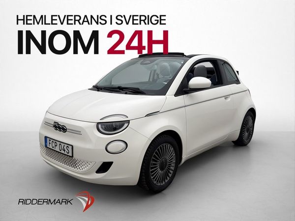 Fiat 500 C e Cab Icon 42kWh 118hk Navi Farthållare P-Sensor - 2021
