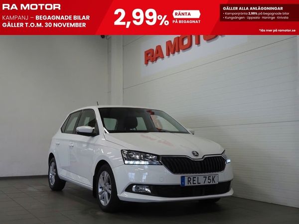 Skoda Fabia 1.0 TSI Style 95hk Motorvärmare Carplay P-Sensorer - 2021