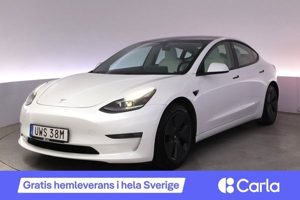 Tesla Model 3 Long Range AWD Refresh AP Ljus-interiör Pano - 2021