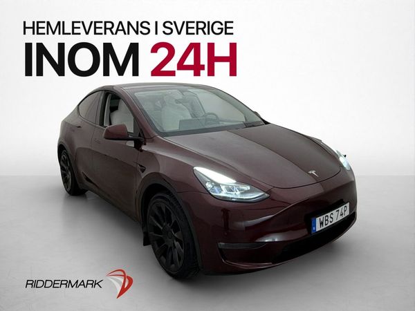 Tesla Model Y Long Range AWD Värmepump Drag Ljus-interiör - 2024