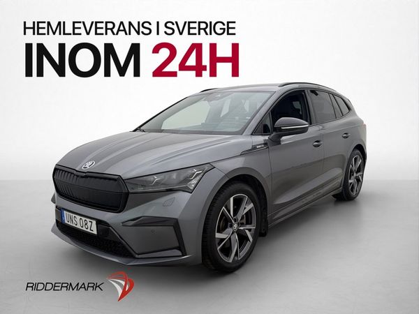 Skoda Enyaq iV 80x Sportline Drag Värmare Navi Kamera MOMS - 2023