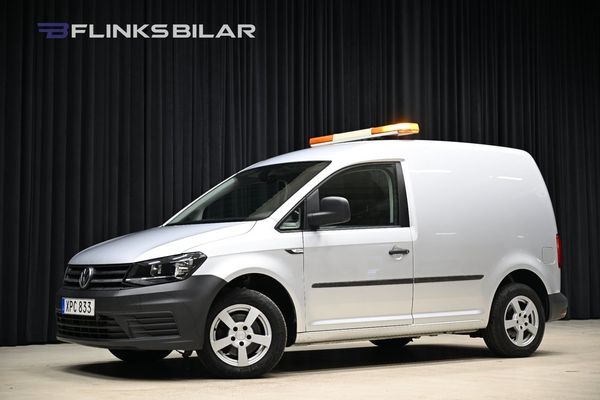 Volkswagen Caddy 2.0 TDI 102HK Inredd|Drag|Värmare|M/K-Värmare|Lågmil - 2017