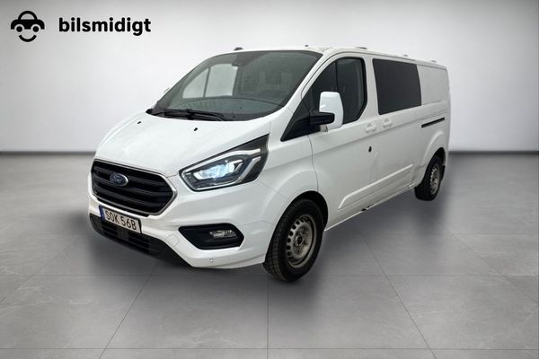 Ford Transit Custom 340 Crew Van 2.0 Drag Kamera Aut 5-sits MOMS 170hk - 2021
