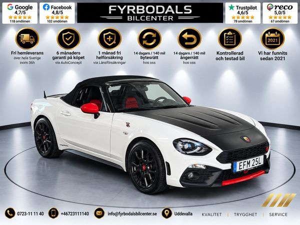 Abarth 124 Spider 1,4 170hk Turbo Cabriolet Automat 2489/månaden - 2018