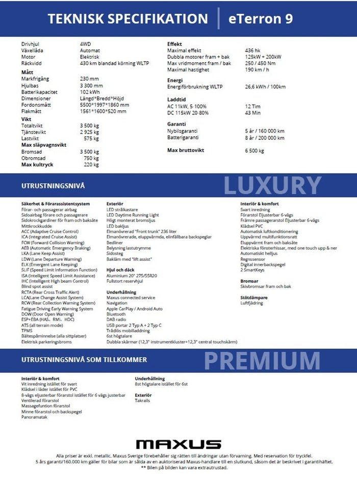 Maxus eTerron 9 bild 16