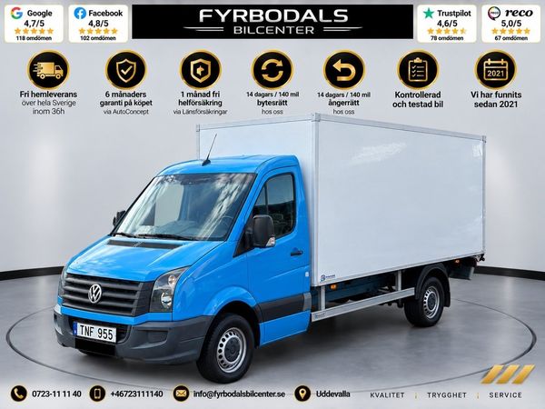 Volkswagen Crafter Chassi 35 2.0 TDI 109hk 3sits MOMS/VAT - 1715kr/månaden - 2016