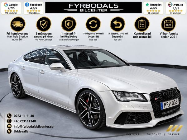 Audi A7 3,0 TDI 245hk Diesel Quattro S-Line RS7 optik 1791kr/må - 2012