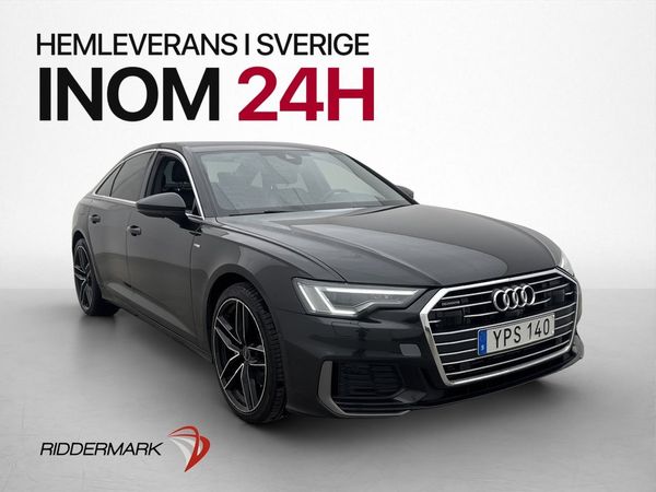 Audi A6 50 TDI Q 286hk S-Line Cockpit B&O Matrix D-värm 360° - 2019