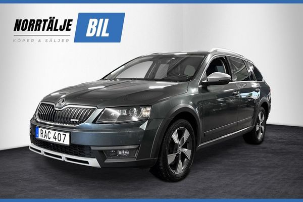 Skoda Octavia SCOUT 2.0 184 HK 4x4 DRAG NAVI P-VÄRM NY KAMREM NYSERV - 2015
