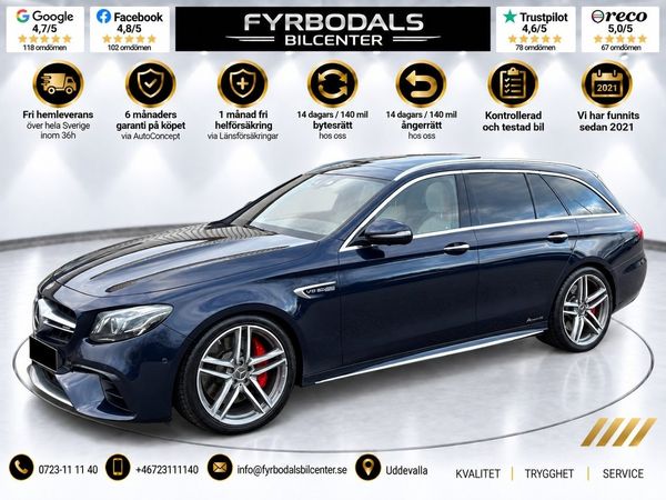 Mercedes E63 AMG S T 4MATIC+ 612HK SVENSKSÅLD PANORAMA DRAGKROK - 2018