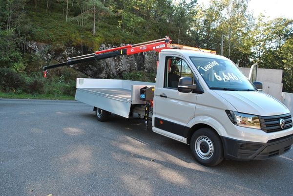 Volkswagen Crafter 4,2m Flak med Kran ML 230,3 - 2026