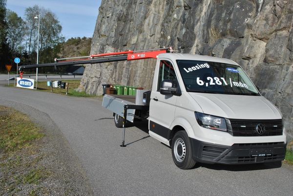 Volkswagen Crafter Flakbil med Kran ML 180,3 - 2026
