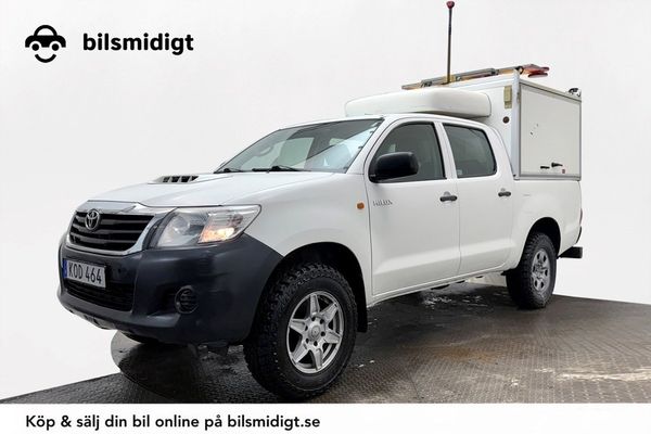 Toyota Hilux 2.5 4WD 5-sits Dubbelhytt Drag Flakkåpa MOMS - 2014
