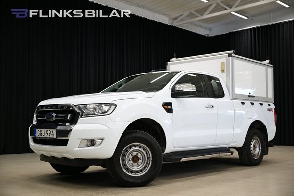 Ford Ranger 160HK Automat|Kåpa|Släde|EnÄgare|Drag|Värmare|Leasbar - 2018