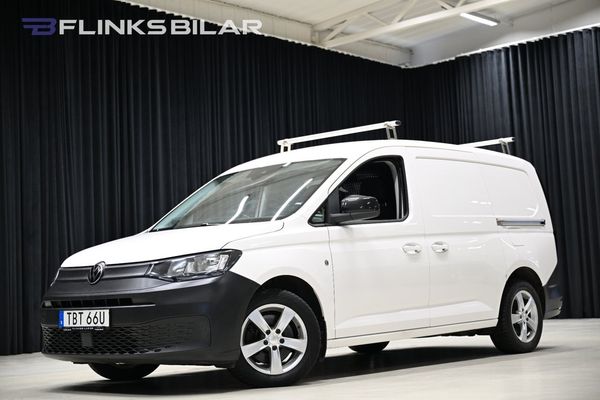 Volkswagen Caddy Maxi DSG 122HK Servicebil|Inredd|Dubbelgolv|Dubbeldörr|SeUtr - 2021