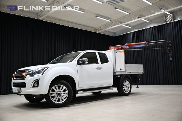 Isuzu D-Max 163HK Automat|Kranbil|Kran|Flak|EnÄgare|Leasbar|SeUtr! - 2019