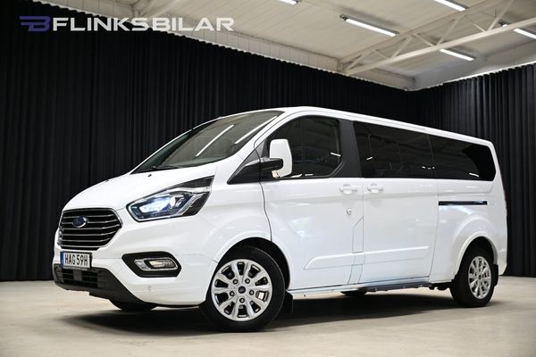 Ford Tourneo Custom 130HK L2 Automat|9-Sits|LED|Värmare|NyKamrem|Leasbar - 2020
