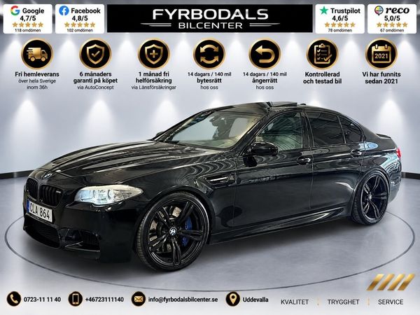 BMW M5 560hk V8 4.4 L RWD DCT F10 Maxton Kamera HUD 2194kr/mån - 2012